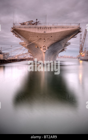 Porte-avions USS Hornet à Alameda, CA Banque D'Images