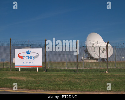 Le GCHQ Composite Signals Organisation gare morwenstow, Bude, Cornwall, UK Banque D'Images