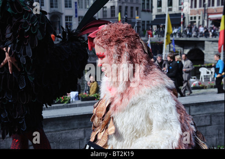 Les artistes de rue à Gand, Belgique Banque D'Images