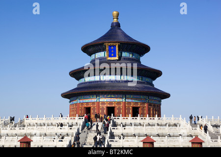 Salle de Prière pour les bonnes récoltes au Temple du Ciel, Beijing Chine Banque D'Images