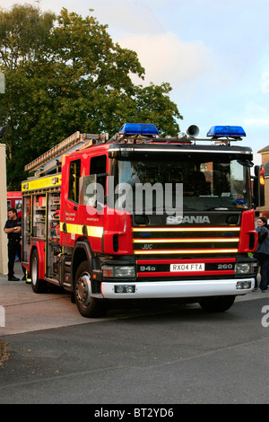 Camion à incendie à l'affiche au comté de Dorset Fire Service open day Banque D'Images