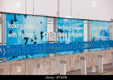 Une station-service d'hydrogène à la périphérie de Leon, Espagne. Banque D'Images