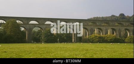 Pays de Galles Denbighshire Wrexham & aqueduc viaduc Banque D'Images