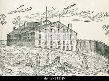 Libby Prison, qui a été construit en 1845-1852 Richmond, en Virginie, a été utilisé par les Confédérés durant la guerre civile américaine. Banque D'Images
