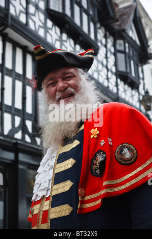 Martin - Bois de Shrewsbury Town Crier. Banque D'Images