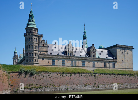 Le château renaissance de Kronborg à Helsingør, Danemark Banque D'Images