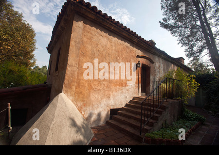 Vue extérieure de El Molino Viejo, Le Vieux Moulin, San Marino, Californie, États-Unis d'Amérique Banque D'Images