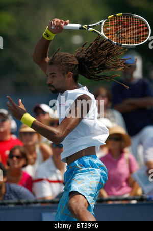 Dustin Brown de Jamaika en action à l'US Open 2010 Banque D'Images