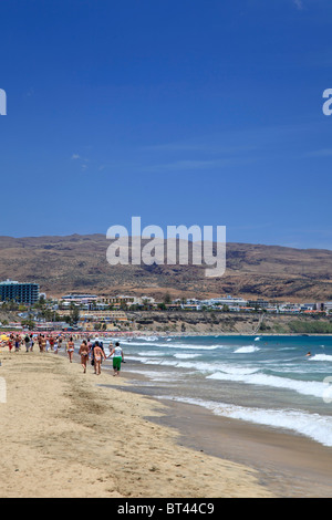 Canaries, Gran Canaria, Playa del Ingles Banque D'Images