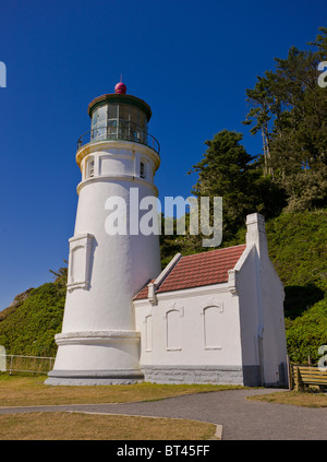 Tête HECETA, Oregon, USA - phare Heceta Head sur la côte de l'Oregon. Banque D'Images