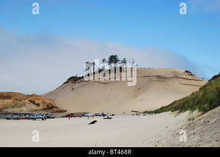 Dunes de sable dans Pacific City, Oregon coast Banque D'Images