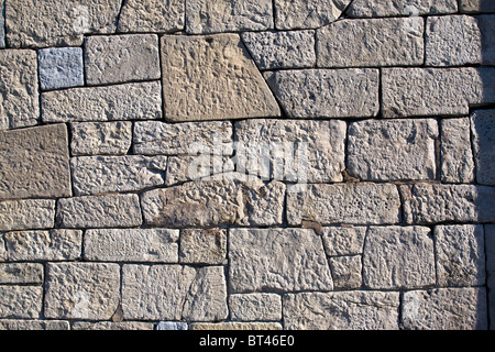 Mur en pierres naturelles Banque D'Images