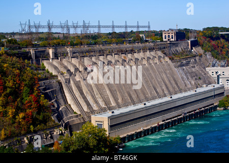 Niagara power generation station Niagara Sir Adam Beck sur le Canada Banque D'Images