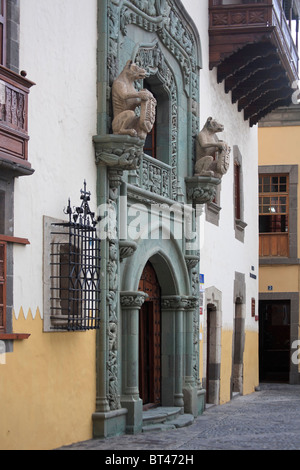 Canaries, Gran Canaria, Las Palmas de Gran Canaria Vegueta, (vieille ville), Casa Museo de Cristobal Colon Banque D'Images