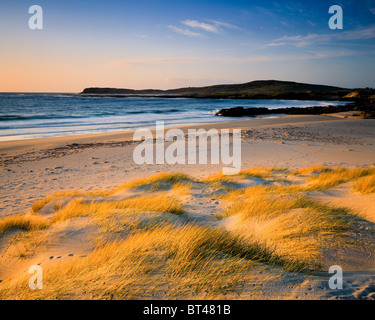 Summer's Eve, Tuath Traigh, Barra. Hébrides extérieures. L'Écosse. Banque D'Images