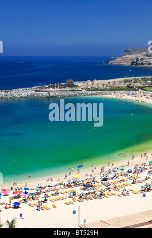 Canaries, Gran Canaria, Puerto Rico, Playa de los Amadores Banque D'Images