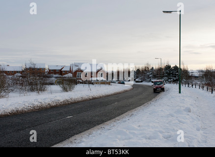 Route d’hiver Banque D'Images