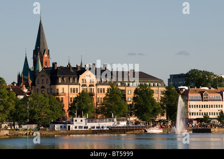 Västervik Comté de Kalmar est de la suède du sud-est de l'eau d'été de la ville suédoise de la mer baltique Mer Sweden Gamblebyviken t pittoresque Banque D'Images