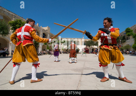 Dans la région de Guardia Parade, Fort St Elme, La Valette, Malte Banque D'Images