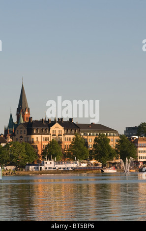 Västervik Comté de Kalmar est de la suède du sud-est de l'eau d'été de la ville suédoise de la mer baltique Mer Sweden Gamblebyviken t pittoresque Banque D'Images