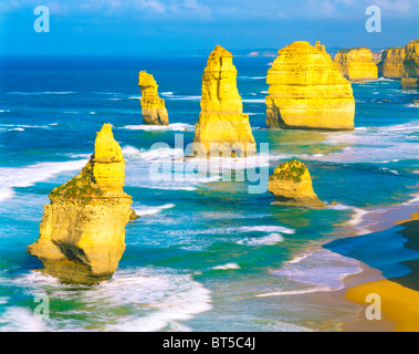 Les douze apôtres, Great Ocean Road, Grande Baie australienne, Port Cambell National Park, Victoria, Australie Banque D'Images