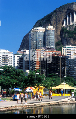Morro do Cantagalo lieux, Rio de Janeiro, Brésil Banque D'Images