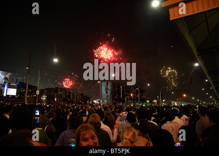 D'artifice à Melbourne, Australie Banque D'Images
