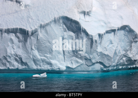 Grand des icebergs près de Brown Bluff, pointe nord de la péninsule antarctique. Banque D'Images