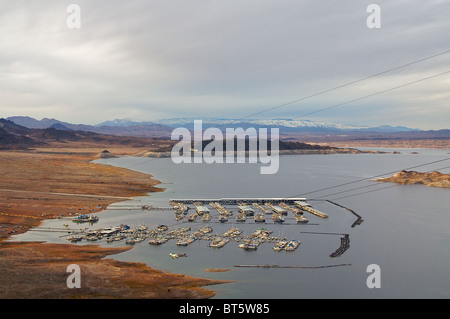 Vue du lac Mead, à partir de ci-dessus. Le lac Mead est le plus grand réservoir dans l'United States Banque D'Images