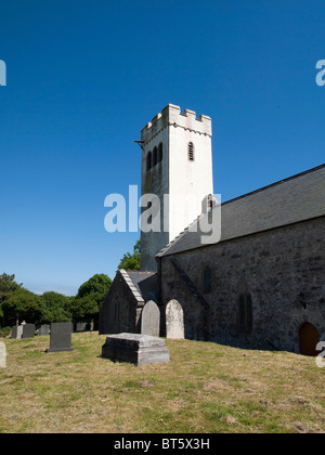 L'église paroissiale de st florence, pembrokeshire Wales Banque D'Images