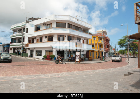 Puerto Baquerizo Moreno, capitale des Galapagos, Isla San Cristóbal (île de San Cristobal), îles Galapagos, en Équateur. Banque D'Images