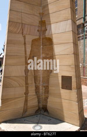 Statue du port de Sydney, les premiers colons de grès de passage de la famille, de l'architecture, de l'attraction, aussie, l'Australie, de l'Australie, bay, bleu, Banque D'Images