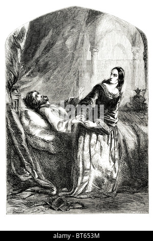 La mort du roi Édouard III 3e de Windsor 13 novembre 1312 - 21 juin 1377 les monarques anglais Moyen Âge. royal père Édouard II, Banque D'Images