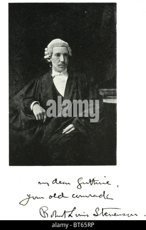 Robert Louis Balfour stevenson Graduate University of Edinburgh 1866 13 novembre 1850 - 3 décembre 1894 poète romancier écossais e Banque D'Images