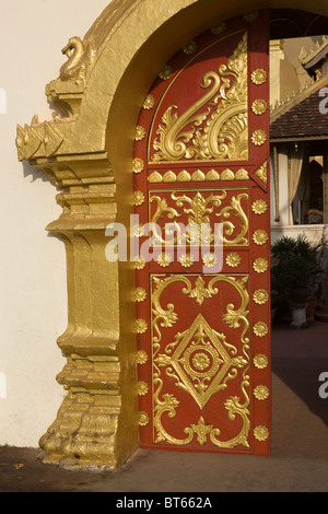 Pha That Luang Temple Vientiane Laos Banque D'Images