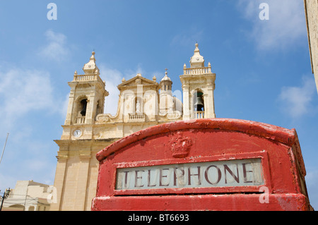 Cathédrale de Victoria, l'île de Gozo, Malte Banque D'Images