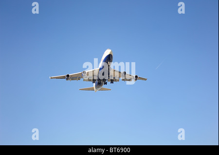 British Airways jumbo jet 747 en venant à la terre Banque D'Images