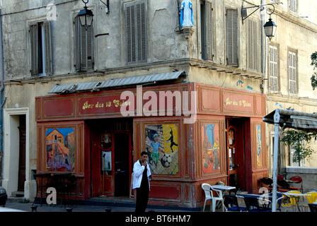 Bar des 13 coins, Marseille, France Banque D'Images