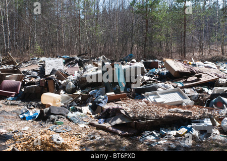 Les déchets dans la nature Banque D'Images