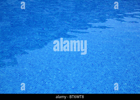 Motif carreaux bleu piscine background texture Banque D'Images