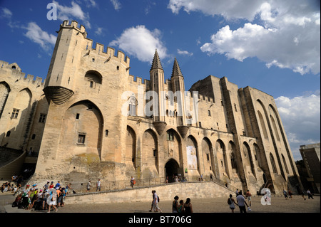 France, Provence, Avignon, Palais des Papes Banque D'Images