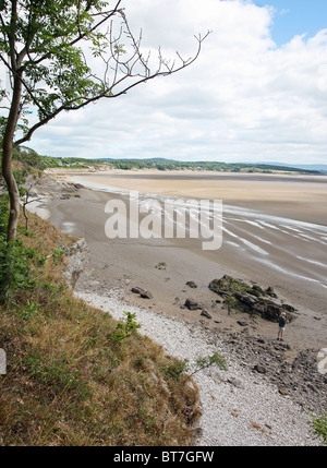 À l'égard des sables bitumineux Silverdale et Warton Morecambe Bay de Arnside Knott Cumbria England UK Banque D'Images