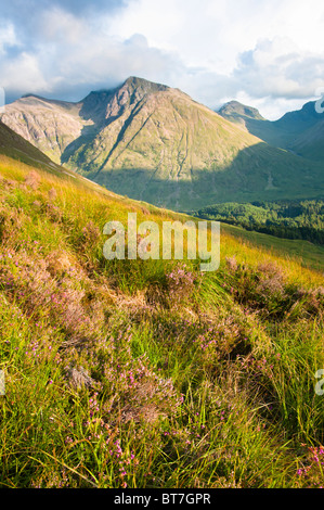 Glencoe vue panoramique, les highlands écossais, UK Banque D'Images