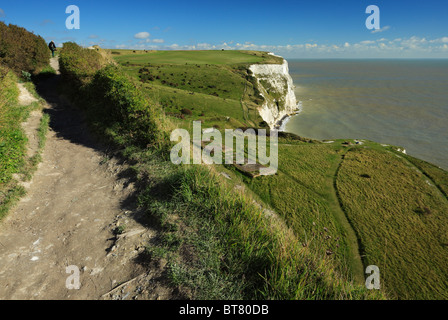 Les falaises blanches de Douvres. Banque D'Images