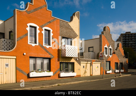 Développement social de logements à Islington Square, conçu par FAT, New Islington, Ancoats, Manchester, Angleterre, Royaume-Uni Banque D'Images