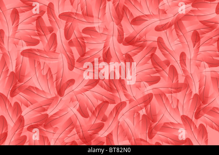 L'abstract grunge background illustration plumes rouges Banque D'Images