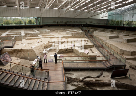 Intérieur de l'Excavation Jinsha à Chengdu en Chine Banque D'Images