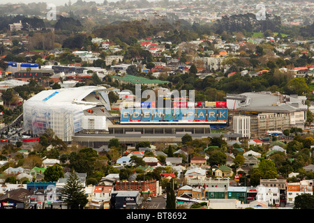 Vue aérienne de l'Eden Park Stadium, Auckland, Nouvelle-Zélande Banque D'Images