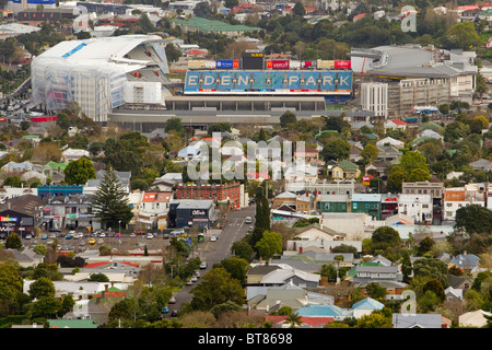 Vue aérienne de l'Eden Park Stadium, Auckland, Nouvelle-Zélande Banque D'Images