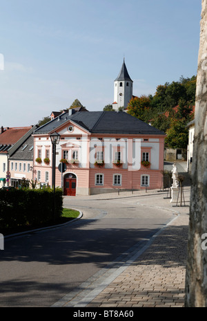 Buergerhaus building, l'ancien hôtel de ville , convertis en un centre communautaire de Donaustauf, Allemagne, Banque D'Images